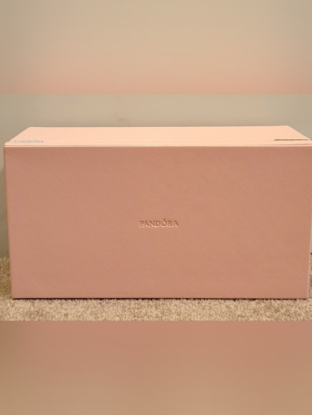 Pandora Jewelry Box 2-Tier Pink Size Large